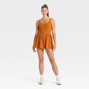 Open Box - JoyLab - Women's Game Day Active Dress - JoyLab Burnt Orang Orange